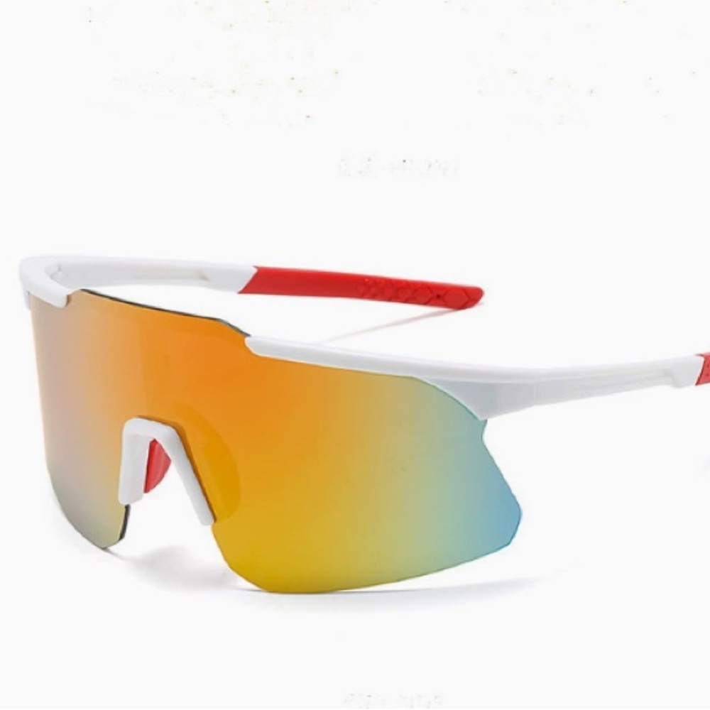 Stylish White and Red Sunglasses